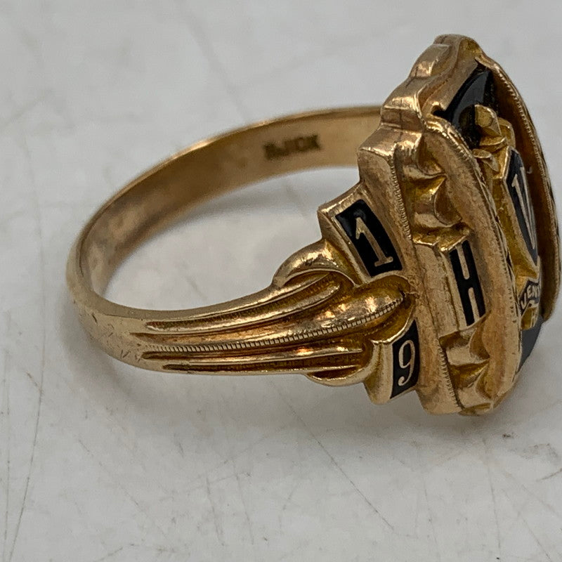 【中古品】【メンズ/レディース】 HERFF JONES ハーフジョンズ 10K VENTURA HS CLASS RING リング 指輪 アクセサリー 192-260806-as-21-izu カラー：ゴールド 万代Net店