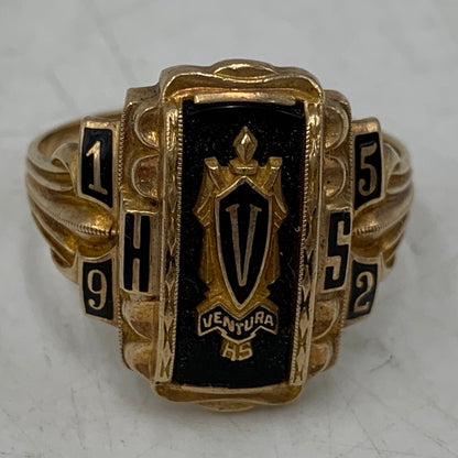 【中古品】【メンズ/レディース】 HERFF JONES ハーフジョンズ 10K VENTURA HS CLASS RING リング 指輪 アクセサリー 192-260806-as-21-izu カラー：ゴールド 万代Net店