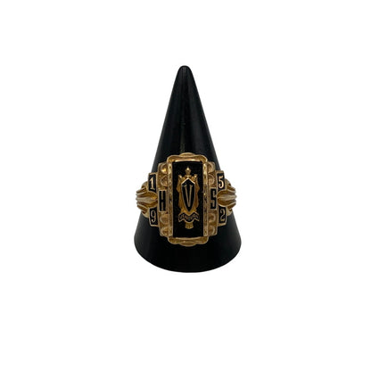 【中古品】【メンズ/レディース】 HERFF JONES ハーフジョンズ 10K VENTURA HS CLASS RING リング 指輪 アクセサリー 192-260806-as-21-izu カラー：ゴールド 万代Net店