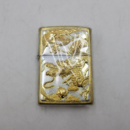 【中古美品】【メンズ/レディース】 ZIPPO ジッポ 3D DRAGON 23年製 喫煙具 ライター 206-260727-as-03-izu カラー：ゴールド×シルバー 万代Net店