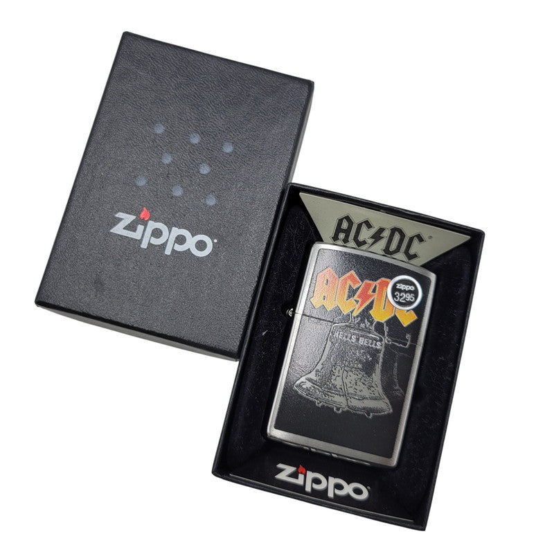 【中古美品】【メンズ/レディース】 ZIPPO ジッポ AC/DC BELL 23年製 喫煙具 ライター 206-260727-as-04-izu カラー：シルバー×ブラック 万代Net店