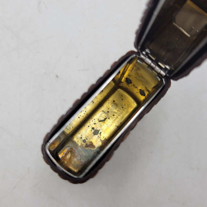 【中古品】【メンズ/レディース】 ZIPPO ジッポ LIZARD SKIN LEATHER 22年製 喫煙具 ライター 206-260727-as-02-izu カラー：ブラウン系×ブラック 万代Net店
