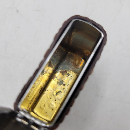 【中古品】【メンズ/レディース】 ZIPPO ジッポ LIZARD SKIN LEATHER 22年製 喫煙具 ライター 206-260727-as-02-izu カラー：ブラウン系×ブラック 万代Net店