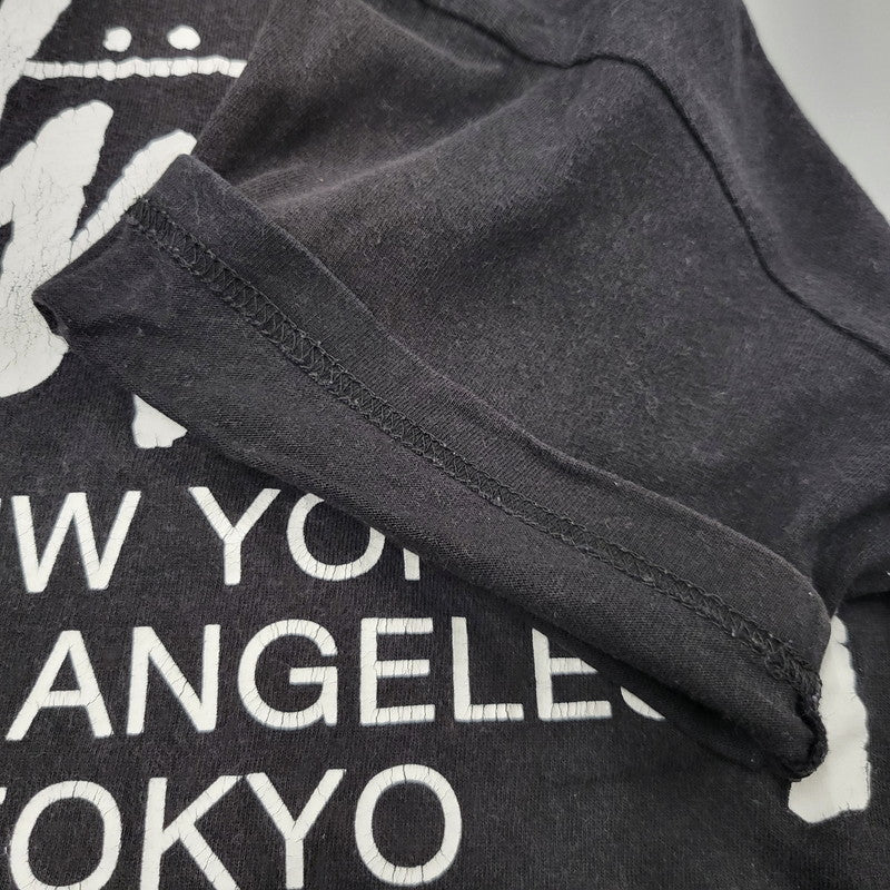 【中古品】【メンズ】 STUSSY ステューシー WORD TOUR SS TEE ワールドツアー 半袖 Tシャツ プリント トップス 142-260728-ay-01-izu サイズ：S カラー：ブラック 万代Net店