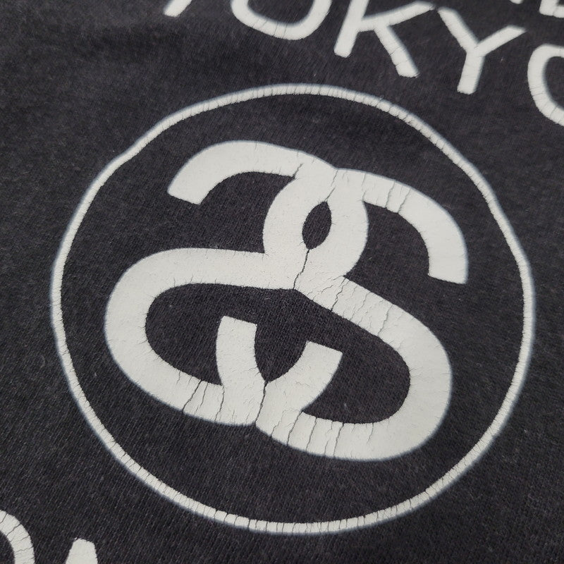 【中古品】【メンズ】 STUSSY ステューシー WORD TOUR SS TEE ワールドツアー 半袖 Tシャツ プリント トップス 142-260728-ay-01-izu サイズ：S カラー：ブラック 万代Net店