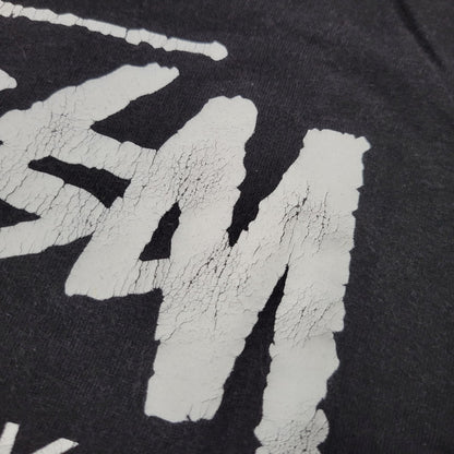 【中古品】【メンズ】 STUSSY ステューシー WORD TOUR SS TEE ワールドツアー 半袖 Tシャツ プリント トップス 142-260728-ay-01-izu サイズ：S カラー：ブラック 万代Net店