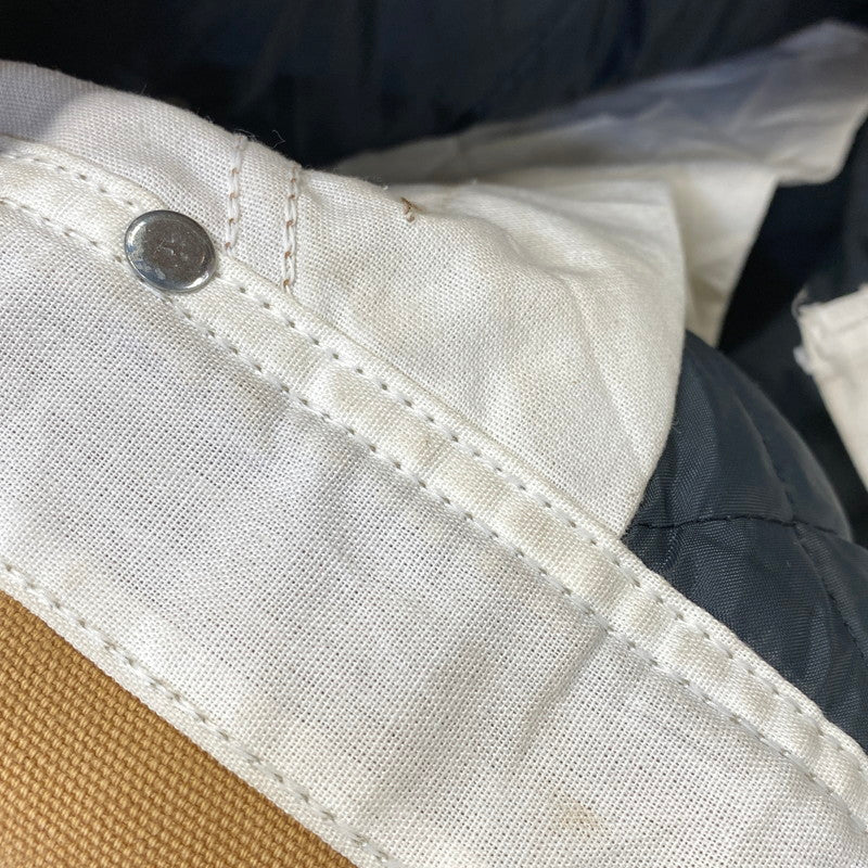 【現状渡し品】【メンズ】 CARHARTT カーハート USA製 星タグ DUCK DOUBLEKNEE QUILTING OVER ALL ダック ダブルニー キルティング オーバーオール 157-260729-kh-05-izu カラー：ベージュ 万代Net店