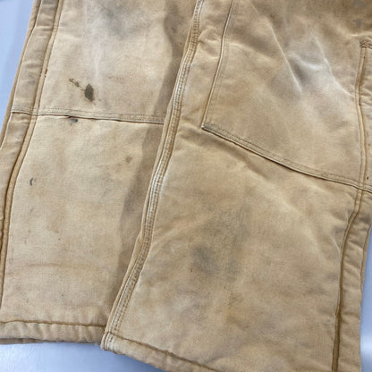 【現状渡し品】【メンズ】 CARHARTT カーハート USA製 星タグ DUCK DOUBLEKNEE QUILTING OVER ALL ダック ダブルニー キルティング オーバーオール 157-260729-kh-05-izu カラー：ベージュ 万代Net店