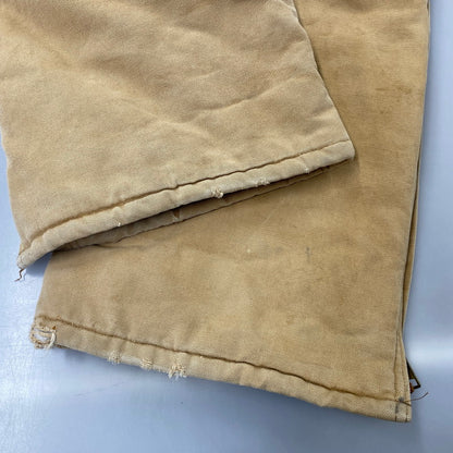 【現状渡し品】【メンズ】 CARHARTT カーハート USA製 星タグ DUCK DOUBLEKNEE QUILTING OVER ALL ダック ダブルニー キルティング オーバーオール 157-260729-kh-05-izu カラー：ベージュ 万代Net店