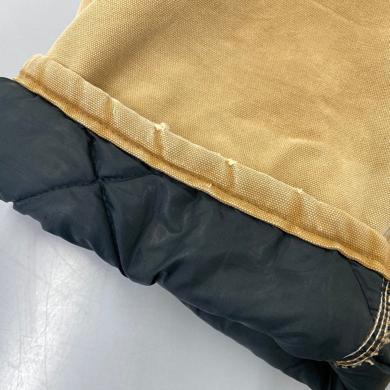 【現状渡し品】【メンズ】 CARHARTT カーハート USA製 星タグ DUCK DOUBLEKNEE QUILTING OVER ALL ダック ダブルニー キルティング オーバーオール 157-260729-kh-05-izu カラー：ベージュ 万代Net店