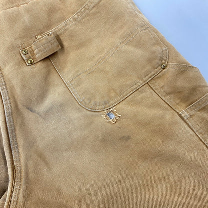 【現状渡し品】【メンズ】 CARHARTT カーハート USA製 星タグ DUCK DOUBLEKNEE QUILTING OVER ALL ダック ダブルニー キルティング オーバーオール 157-260729-kh-05-izu カラー：ベージュ 万代Net店