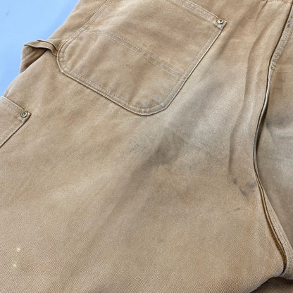 【現状渡し品】【メンズ】 CARHARTT カーハート USA製 星タグ DUCK DOUBLEKNEE QUILTING OVER ALL ダック ダブルニー キルティング オーバーオール 157-260729-kh-05-izu カラー：ベージュ 万代Net店