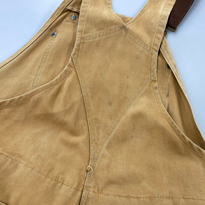 【現状渡し品】【メンズ】 CARHARTT カーハート USA製 星タグ DUCK DOUBLEKNEE QUILTING OVER ALL ダック ダブルニー キルティング オーバーオール 157-260729-kh-05-izu カラー：ベージュ 万代Net店