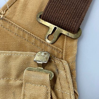 【現状渡し品】【メンズ】 CARHARTT カーハート USA製 星タグ DUCK DOUBLEKNEE QUILTING OVER ALL ダック ダブルニー キルティング オーバーオール 157-260729-kh-05-izu カラー：ベージュ 万代Net店