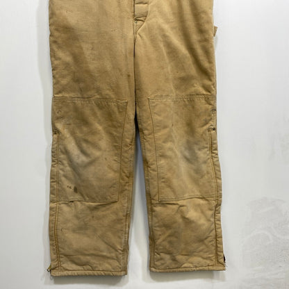 【現状渡し品】【メンズ】 CARHARTT カーハート USA製 星タグ DUCK DOUBLEKNEE QUILTING OVER ALL ダック ダブルニー キルティング オーバーオール 157-260729-kh-05-izu カラー：ベージュ 万代Net店