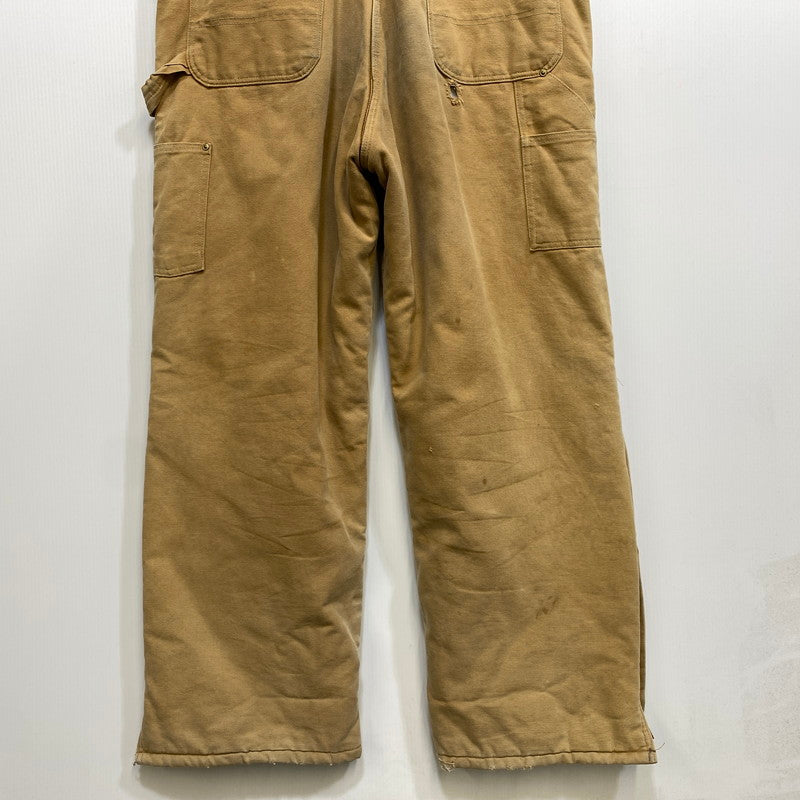 【現状渡し品】【メンズ】 CARHARTT カーハート USA製 星タグ DUCK DOUBLEKNEE QUILTING OVER ALL ダック ダブルニー キルティング オーバーオール 157-260729-kh-05-izu カラー：ベージュ 万代Net店