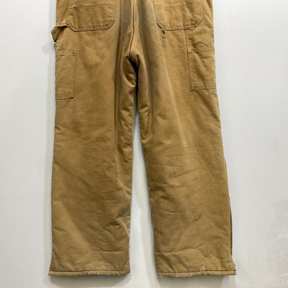 【現状渡し品】【メンズ】 CARHARTT カーハート USA製 星タグ DUCK DOUBLEKNEE QUILTING OVER ALL ダック ダブルニー キルティング オーバーオール 157-260729-kh-05-izu カラー：ベージュ 万代Net店