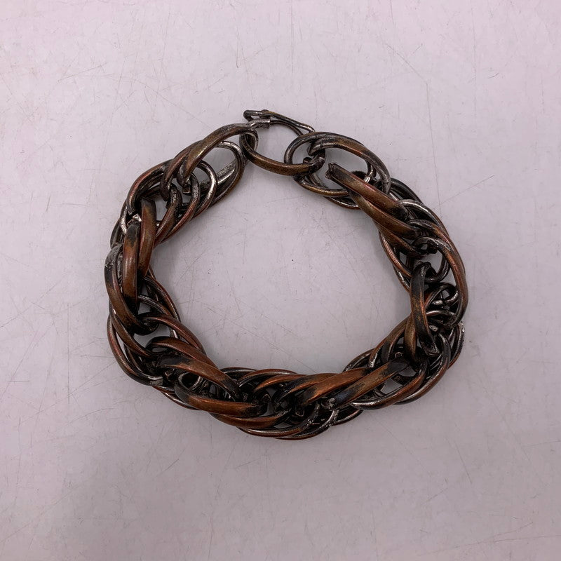 【中古品】【メンズ/レディース】 MAISON MARTIN MARGIELA メゾン マルタン マルジェラ BRASS BRACELET ブラス ブレスレット 本人期 アクセサリー 182-260806-as-17-izu カラー：シルバー×ゴールド系 万代Net店