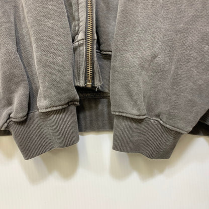 【中古品】【メンズ】 XLARGE エクストララージ 101223012002 PIGMENT DYED EMBOSS LOGO ZIP HOODED SWEAT ピグメント ダイ エンボス ロゴ ジップ フーデッド スウェット トップス 長袖 142-260730-cs-27-izu サイズ：XL カラー：グレー 万代Net店