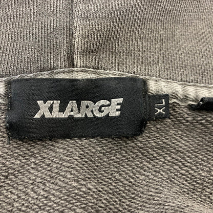 【中古品】【メンズ】 XLARGE エクストララージ 101223012002 PIGMENT DYED EMBOSS LOGO ZIP HOODED SWEAT ピグメント ダイ エンボス ロゴ ジップ フーデッド スウェット トップス 長袖 142-260730-cs-27-izu サイズ：XL カラー：グレー 万代Net店