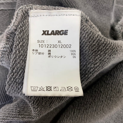 【中古品】【メンズ】 XLARGE エクストララージ 101223012002 PIGMENT DYED EMBOSS LOGO ZIP HOODED SWEAT ピグメント ダイ エンボス ロゴ ジップ フーデッド スウェット トップス 長袖 142-260730-cs-27-izu サイズ：XL カラー：グレー 万代Net店