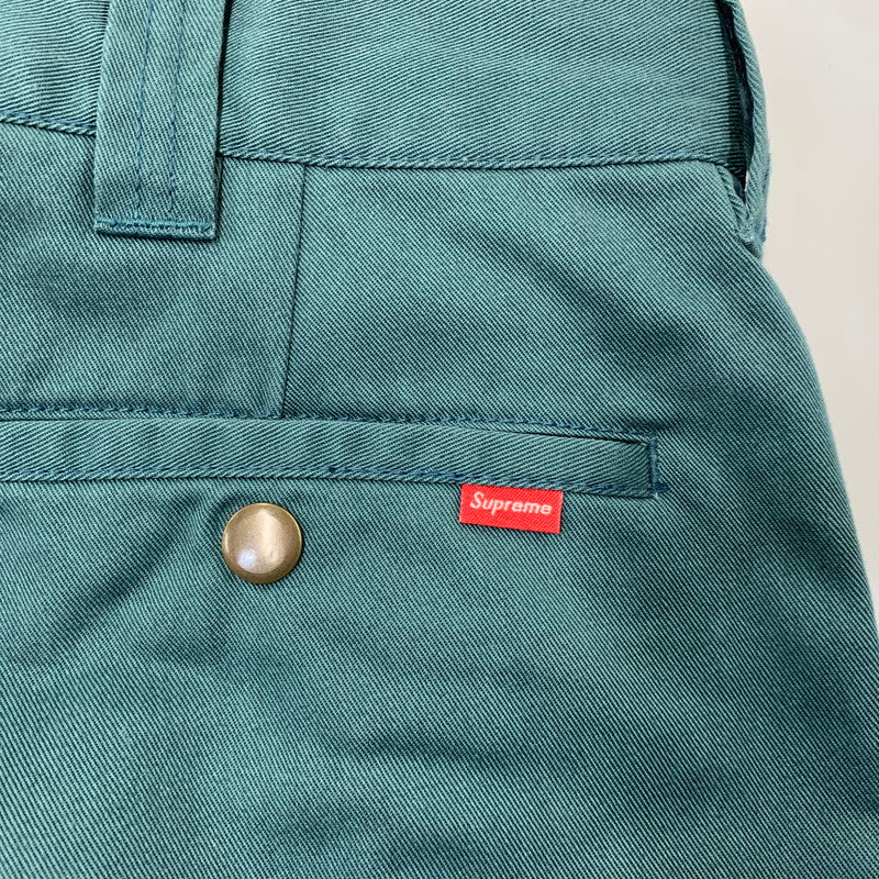 【中古品】【メンズ】 SUPREME シュプリーム WORK PANT ワーク パンツ ボトムス 149-260728-kh-03-izu サイズ：30 カラー：グリーン系 万代Net店
