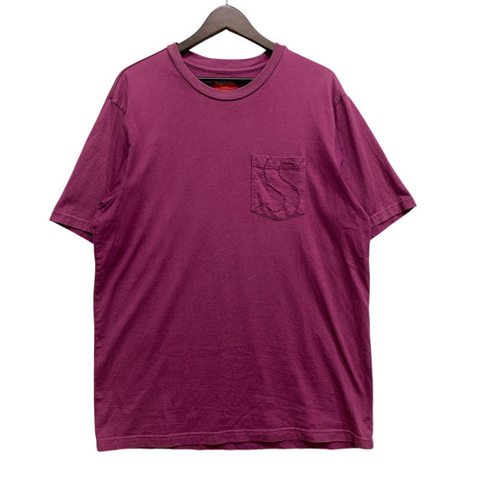 【中古品】【メンズ】 SUPREME シュプリーム LASER CUT S LOGO POCKET TEE レーザーカット Sロゴ ポケット Tシャツ トップス 149-260728-kh-08-izu サイズ：M カラー：パープル系 万代Net店
