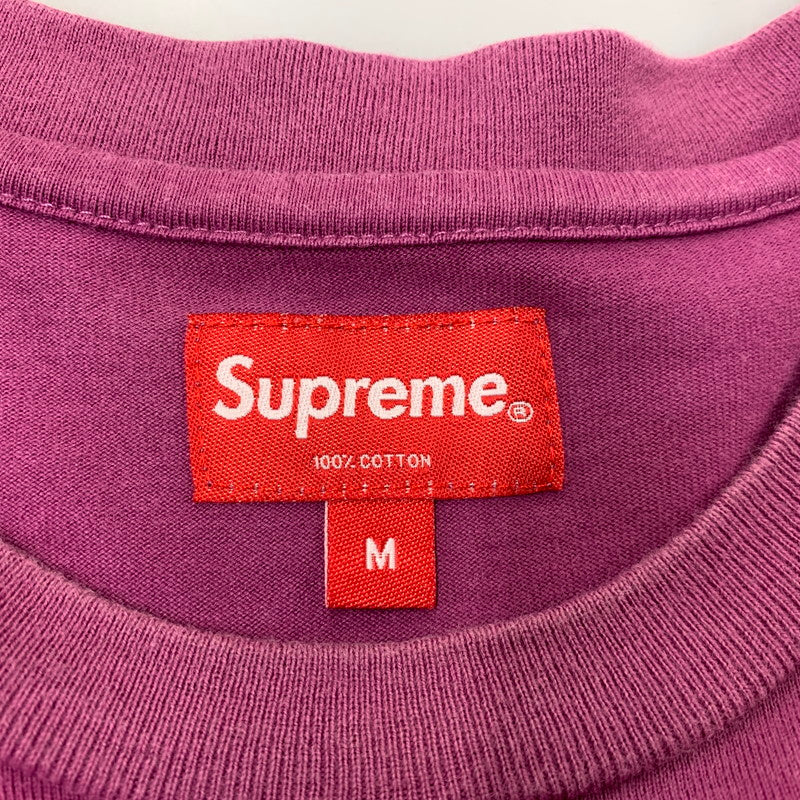 【中古品】【メンズ】 SUPREME シュプリーム LASER CUT S LOGO POCKET TEE レーザーカット Sロゴ ポケット Tシャツ トップス 149-260728-kh-08-izu サイズ：M カラー：パープル系 万代Net店
