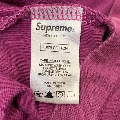 【中古品】【メンズ】 SUPREME シュプリーム LASER CUT S LOGO POCKET TEE レーザーカット Sロゴ ポケット Tシャツ トップス 149-260728-kh-08-izu サイズ：M カラー：パープル系 万代Net店