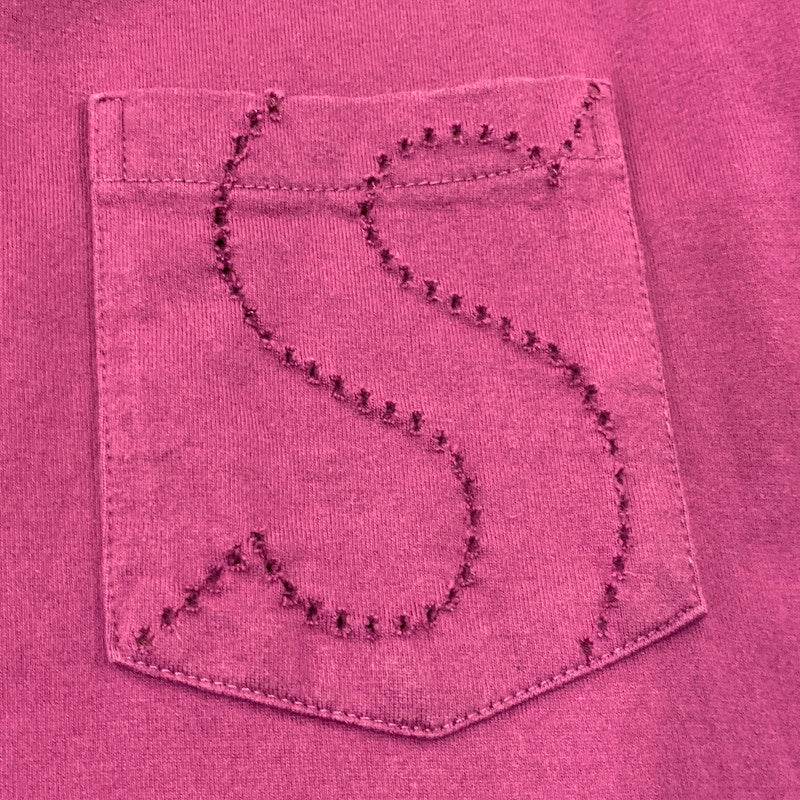 【中古品】【メンズ】 SUPREME シュプリーム LASER CUT S LOGO POCKET TEE レーザーカット Sロゴ ポケット Tシャツ トップス 149-260728-kh-08-izu サイズ：M カラー：パープル系 万代Net店