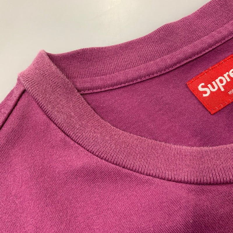 【中古品】【メンズ】 SUPREME シュプリーム LASER CUT S LOGO POCKET TEE レーザーカット Sロゴ ポケット Tシャツ トップス 149-260728-kh-08-izu サイズ：M カラー：パープル系 万代Net店