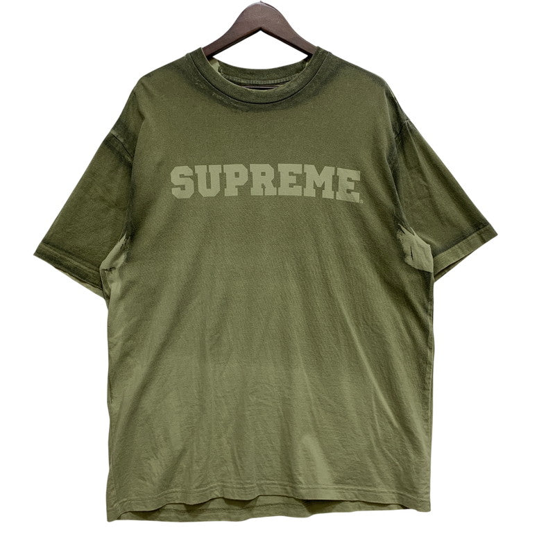 【中古品】【メンズ】 SUPREME シュプリーム GRADIENT SS TOP グラディエント ショートスリーブ トップ Tシャツ 149-260728-kh-10-izu サイズ：M カラー：オリーブ 万代Net店