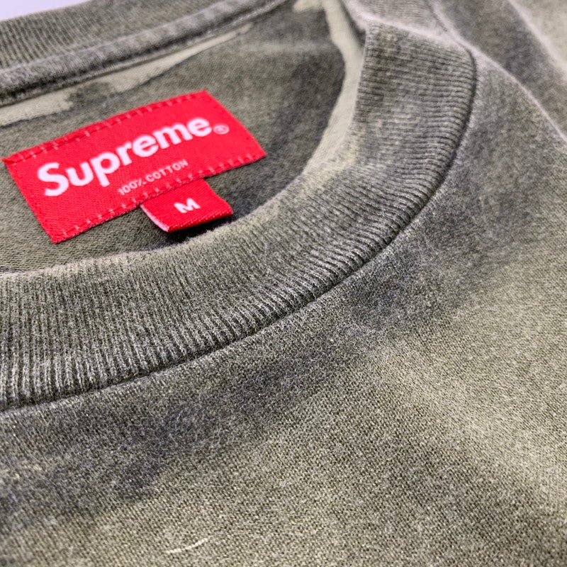 【中古品】【メンズ】 SUPREME シュプリーム GRADIENT SS TOP グラディエント ショートスリーブ トップ Tシャツ 149-260728-kh-10-izu サイズ：M カラー：オリーブ 万代Net店