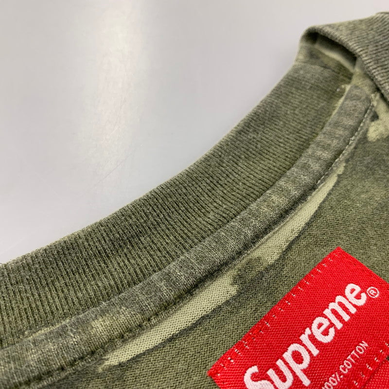 【中古品】【メンズ】 SUPREME シュプリーム GRADIENT SS TOP グラディエント ショートスリーブ トップ Tシャツ 149-260728-kh-10-izu サイズ：M カラー：オリーブ 万代Net店