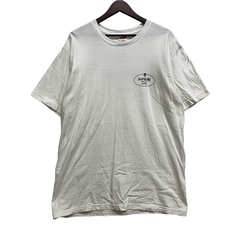 【中古品】【メンズ】 SUPREME シュプリーム CREST TEE クレスト Tシャツ トップス 149-260728-kh-06-izu サイズ：M カラー：ホワイト 万代Net店