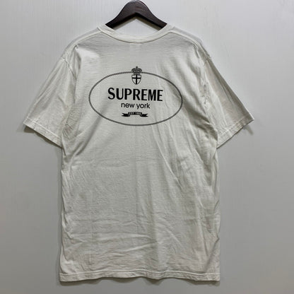 【中古品】【メンズ】 SUPREME シュプリーム CREST TEE クレスト Tシャツ トップス 149-260728-kh-06-izu サイズ：M カラー：ホワイト 万代Net店