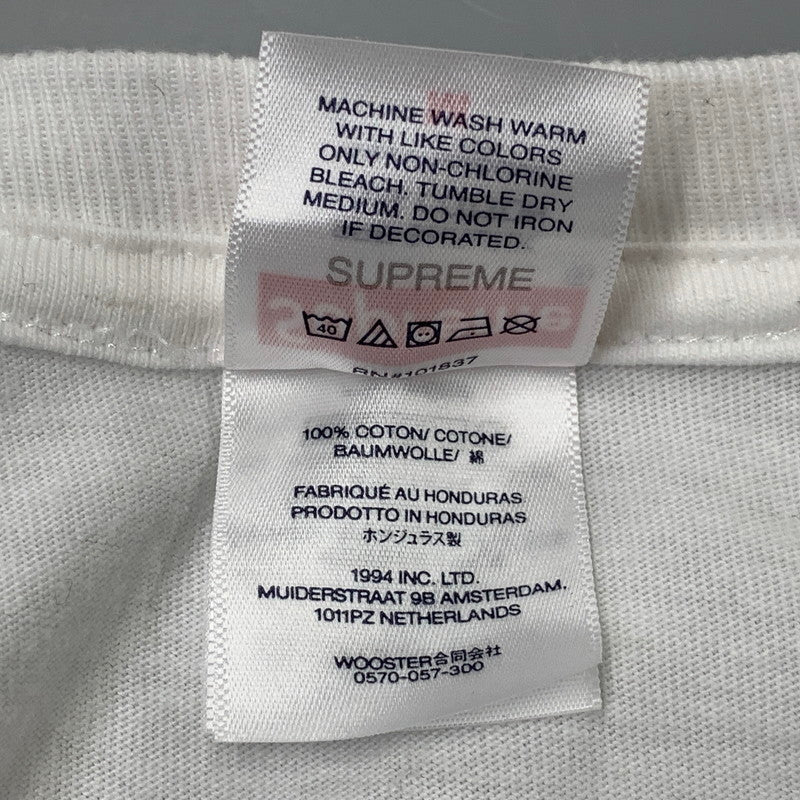 【中古品】【メンズ】 SUPREME シュプリーム CREST TEE クレスト Tシャツ トップス 149-260728-kh-06-izu サイズ：M カラー：ホワイト 万代Net店