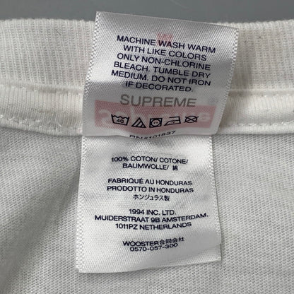 【中古品】【メンズ】 SUPREME シュプリーム CREST TEE クレスト Tシャツ トップス 149-260728-kh-06-izu サイズ：M カラー：ホワイト 万代Net店