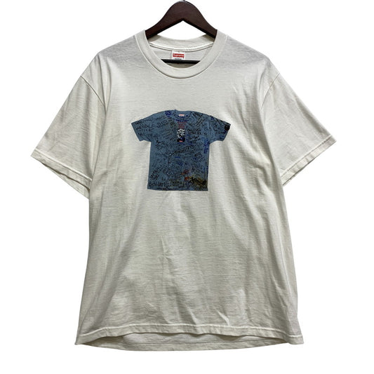 【中古品】【メンズ】 SUPREME シュプリーム 30TH ANNIVERSARY FIRST TEE 30周年 ファースト Tシャツ トップス 149-260728-kh-13-izu サイズ：M カラー：ホワイト 万代Net店