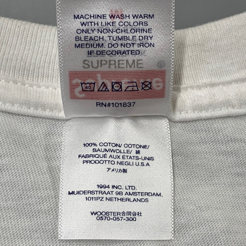 【中古品】【メンズ】 SUPREME シュプリーム 30TH ANNIVERSARY FIRST TEE 30周年 ファースト Tシャツ トップス 149-260728-kh-13-izu サイズ：M カラー：ホワイト 万代Net店