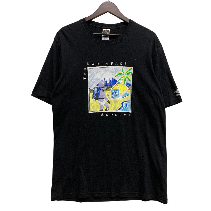 【中古品】【メンズ】 SUPREME シュプリーム × THE NORTH FACE ザ・ノースフェイス NT02203I SKETCH SS TOP スケッチ ショートスリーブ トップ Tシャツ 149-260728-kh-12-izu サイズ：M カラー：ブラック 万代Net店