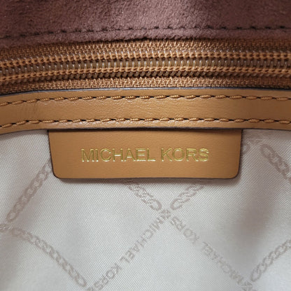 【中古品】【レディース】 Michael Kors マイケルコース NOUVEAU HAMILTON LARGE SATCHEL 30F9G0HS3B ヌーボー ハミルトン ラージ サッチェル ハンドバッグ ショルダーバッグ 188-260802-as-09-izu カラー：ブラウン 万代Net店
