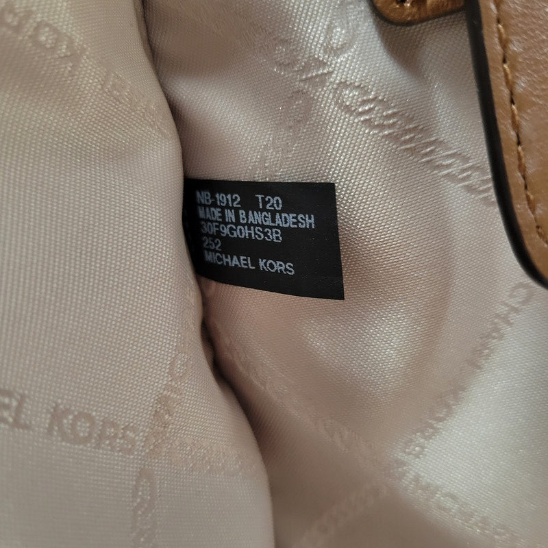 【中古品】【レディース】 Michael Kors マイケルコース NOUVEAU HAMILTON LARGE SATCHEL 30F9G0HS3B ヌーボー ハミルトン ラージ サッチェル ハンドバッグ ショルダーバッグ 188-260802-as-09-izu カラー：ブラウン 万代Net店