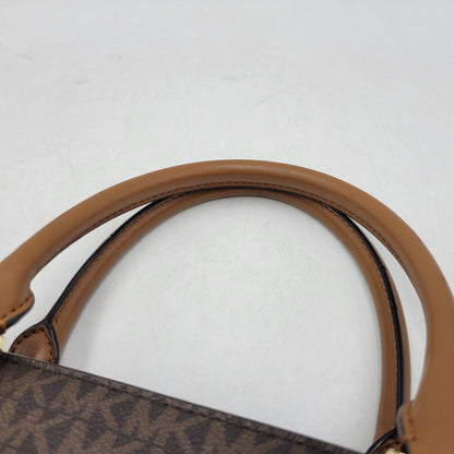 【中古品】【レディース】 Michael Kors マイケルコース NOUVEAU HAMILTON LARGE SATCHEL 30F9G0HS3B ヌーボー ハミルトン ラージ サッチェル ハンドバッグ ショルダーバッグ 188-260802-as-09-izu カラー：ブラウン 万代Net店