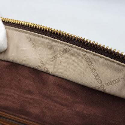 【中古品】【レディース】 Michael Kors マイケルコース NOUVEAU HAMILTON LARGE SATCHEL 30F9G0HS3B ヌーボー ハミルトン ラージ サッチェル ハンドバッグ ショルダーバッグ 188-260802-as-09-izu カラー：ブラウン 万代Net店