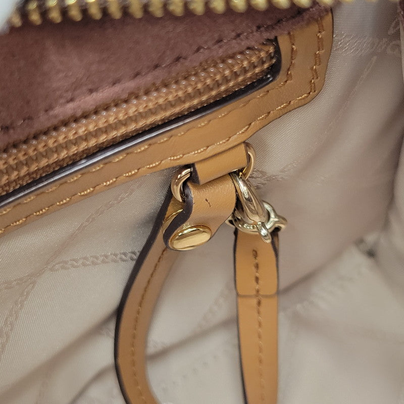 【中古品】【レディース】 Michael Kors マイケルコース NOUVEAU HAMILTON LARGE SATCHEL 30F9G0HS3B ヌーボー ハミルトン ラージ サッチェル ハンドバッグ ショルダーバッグ 188-260802-as-09-izu カラー：ブラウン 万代Net店