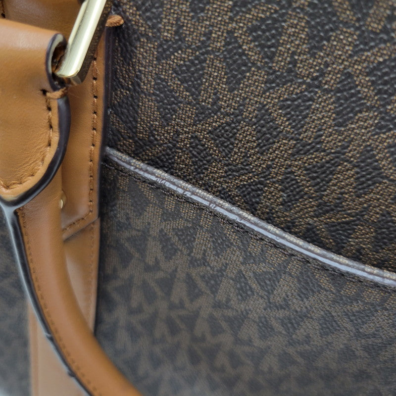 【中古品】【レディース】 Michael Kors マイケルコース NOUVEAU HAMILTON LARGE SATCHEL 30F9G0HS3B ヌーボー ハミルトン ラージ サッチェル ハンドバッグ ショルダーバッグ 188-260802-as-09-izu カラー：ブラウン 万代Net店
