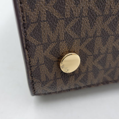【中古品】【レディース】 Michael Kors マイケルコース NOUVEAU HAMILTON LARGE SATCHEL 30F9G0HS3B ヌーボー ハミルトン ラージ サッチェル ハンドバッグ ショルダーバッグ 188-260802-as-09-izu カラー：ブラウン 万代Net店