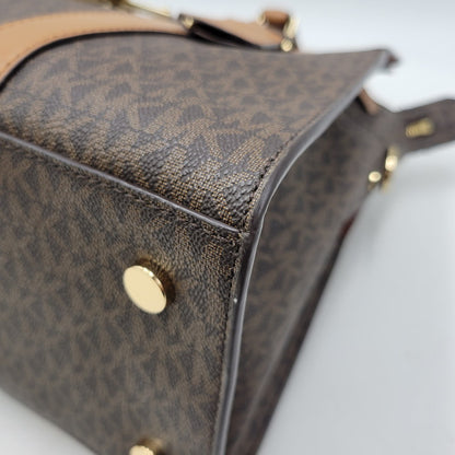 【中古品】【レディース】 Michael Kors マイケルコース NOUVEAU HAMILTON LARGE SATCHEL 30F9G0HS3B ヌーボー ハミルトン ラージ サッチェル ハンドバッグ ショルダーバッグ 188-260802-as-09-izu カラー：ブラウン 万代Net店