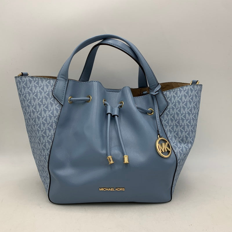 【中古品】【レディース】 MICHAEL KORS マイケルコース 35S2G8PS6L PHOEBE LG DRWSTRNG GRAB BAG ドローストリング グラブ バッグ カバン 鞄 188-260730-cs-29-izu カラー：ライトブルー 万代Net店